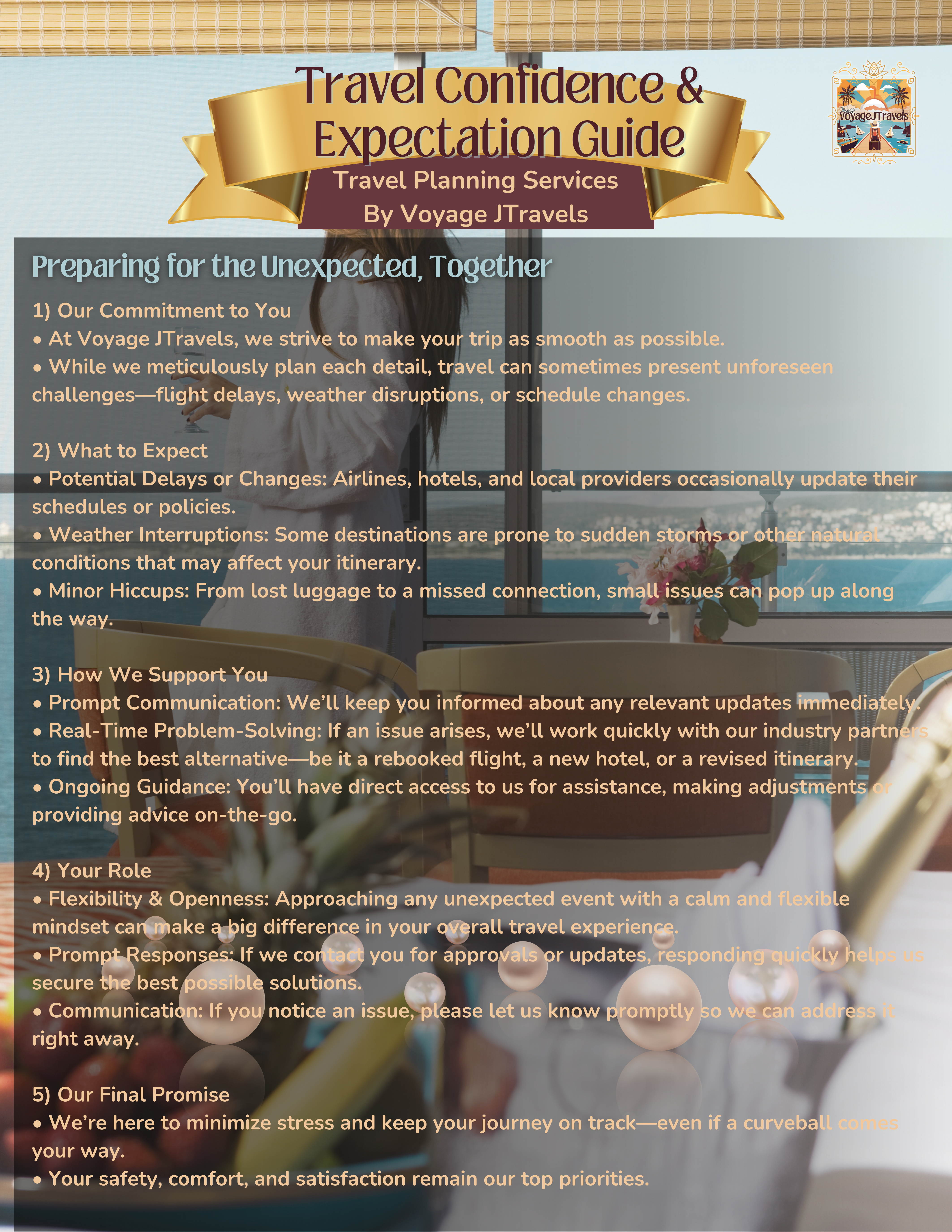 Travel Confidence and Expectation Guide by Voyage JTravels