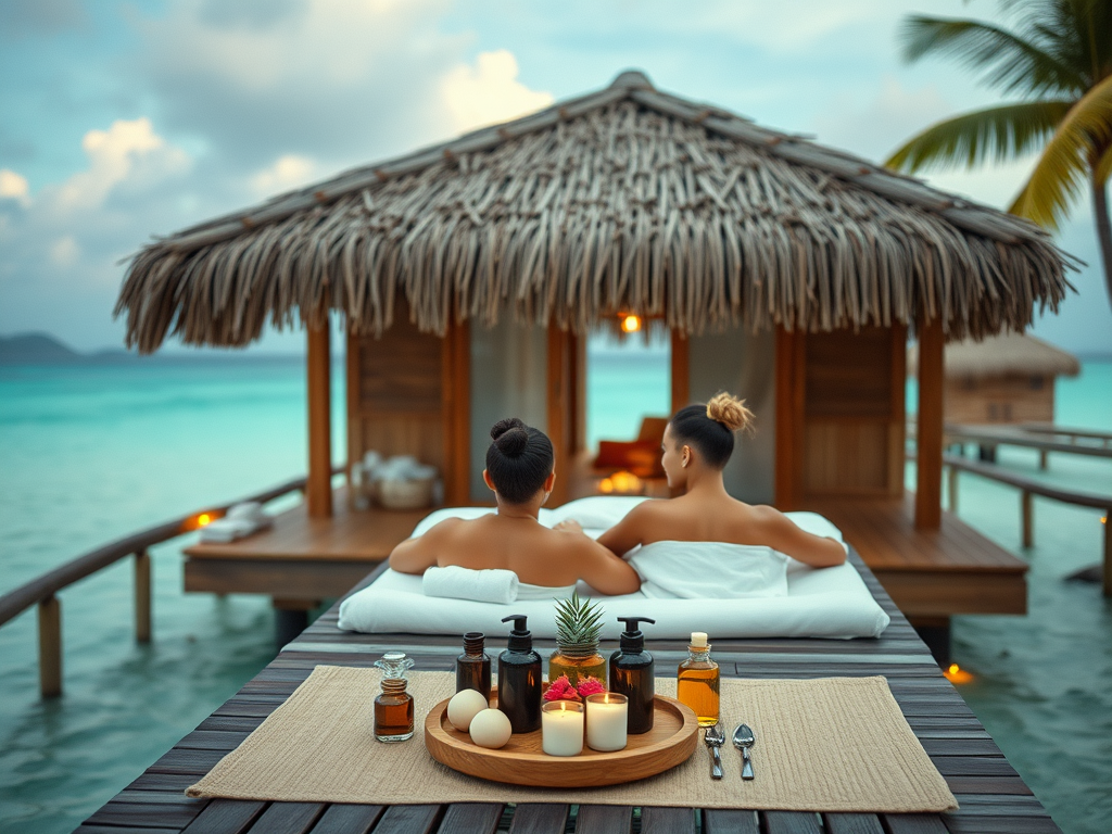 Couples’ Spa Indulgence 💆‍♀️💆‍♂️: Rejuvenate in an overwater spa cottage before savoring a private beach dinner. Aromatic essential oils and local spices create an atmosphere of true relaxation.