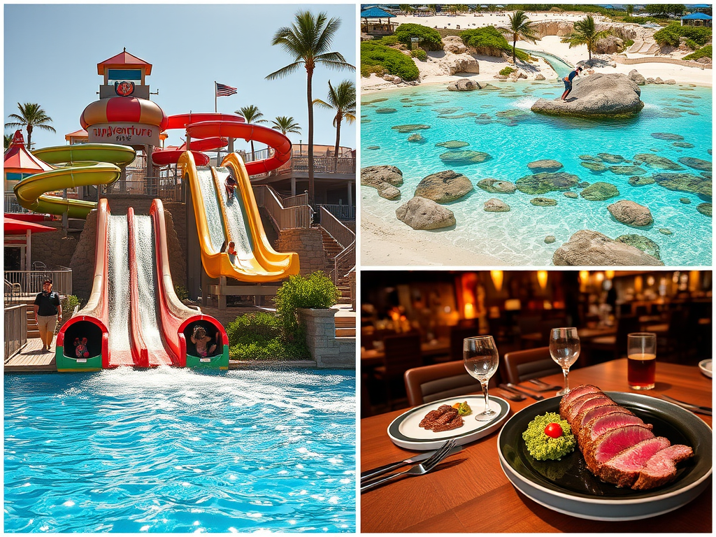 Solution: With insider knowledge, we prioritize MSC Seaside’s top-rated features:

AquaVenture Water Park: 5 adrenaline-pumping slides, including dueling racers and a Slideboarding™ tunnel1928.

Ocean Cay Marine Reserve: Snorkel vibrant reefs or unwind on MSC’s private island, recently praised for eco-rehabilitation efforts1620.

Gourmet Dining: From teppanyaki at Asian Market Kitchen to steakhouse cuts at Butcher’s Cut, dietary needs are catered to1827.