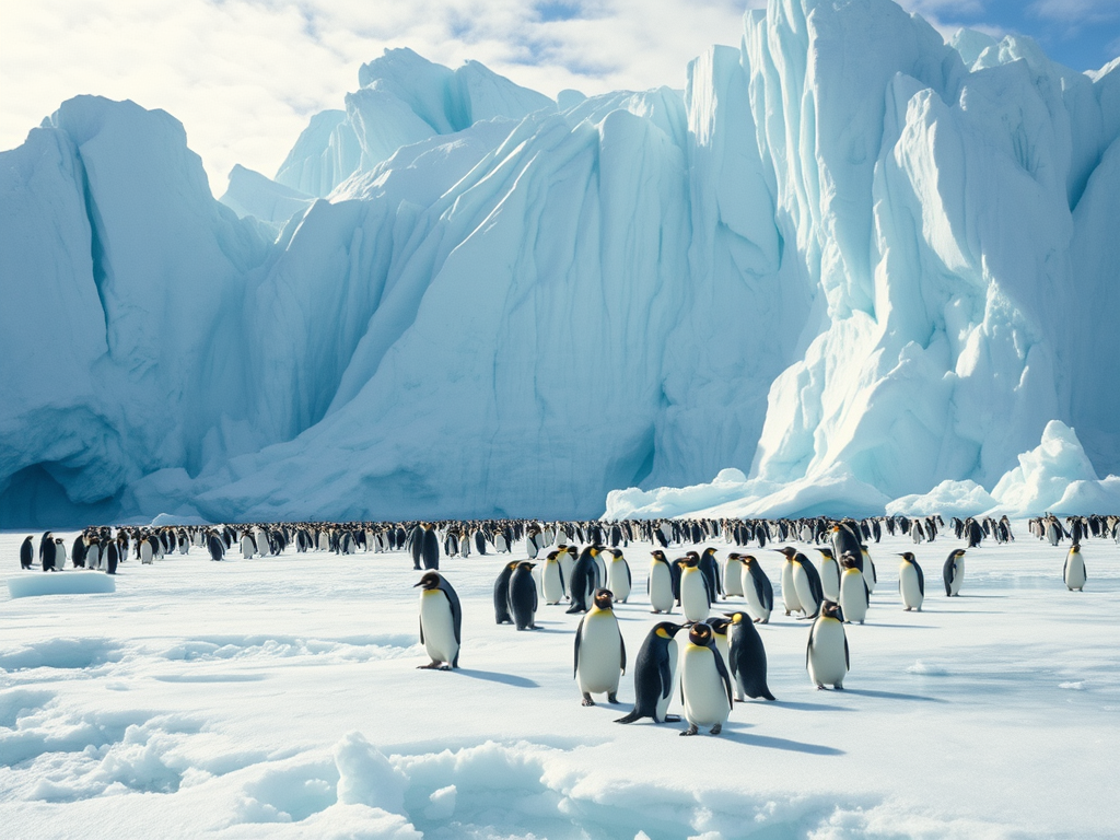 Spectacular view of massive icebergs and penguin colonies during an Antarctic zodiac cruise expedition voyagejtravels.blog