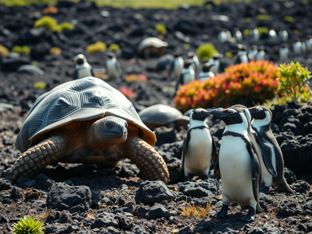 Wildlife Encounters: The Living Museum 🦎

The Galápagos Islands host extraordinary wildlife adapted to its isolated environment. During your sailing adventure, you'll likely encounter:

Giant tortoises, whose dome-shaped shells vary by island, demonstrating adaptive radiation that helped inspire Darwin's theory of natural selection. The Santa Cruz highlands offer guaranteed encounters with these gentle giants weighing up to 500 pounds and potentially living over 150 years.

Marine iguanas, Earth's only seafaring lizards, which evolved to dive up to 30 feet deep to graze on underwater algae and can expel excess salt through specialized glands. Large colonies create spectacular assemblages on black lava rocks, especially on Fernandina and Isabela islands.

Galápagos penguins, the northernmost penguin species and the only one found at the equator, thanks to the cold Humboldt Current. Their small size (under 20 inches tall) represents an adaptation to warmer conditions compared to their Antarctic relatives.

Blue-footed boobies performing their distinctive mating dance, lifting their bright blue feet in a comical yet earnest courtship ritual. Their precision diving—plummeting from 60 feet with aerodynamic perfection—creates one of the archipelago's most dramatic wildlife spectacles.

Sea lions, which form bachelor colonies, nursery groups, and territorial harems along many beaches. Their playfulness underwater makes them favorite snorkeling companions, often approaching swimmers with curious pirouettes. 🐧