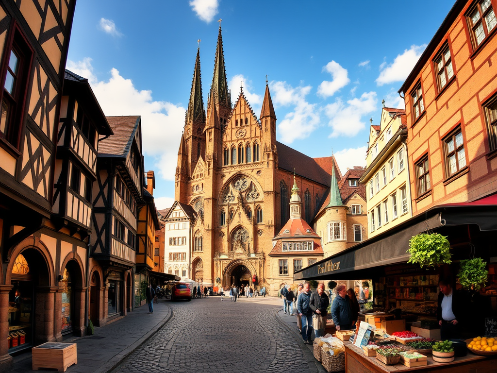 1. Wander the Altstadt (Old Town) 🏰
Marvel at the Freiburg Minster, a Gothic cathedral with panoramic city views from its tower18.
Stroll the cobbled lanes, cross under medieval city gates, and browse the daily Münstermarkt for local produce and crafts19. https://linktr.ee/jtravels7