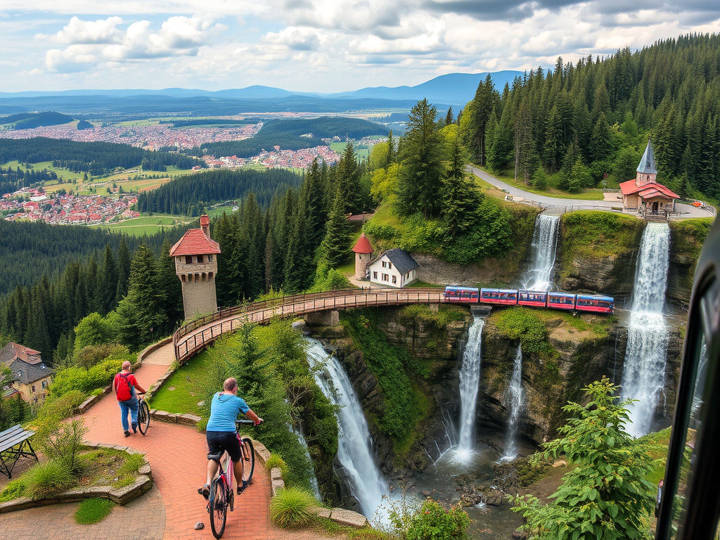 3. Embrace the Outdoors 🌳🚴
Hike or bike the Schlossberg for sweeping views of the city and forest811.
Take a scenic train ride through the Höllental (Hell Valley), crossing the dramatic Ravenna Bridge11.
Venture to Triberg to see Germany’s tallest waterfall, or tackle the Treetop Walk in Bad Wildbad for a new perspective on the Black Forest canopy1112. https://linktr.ee/jtravels7