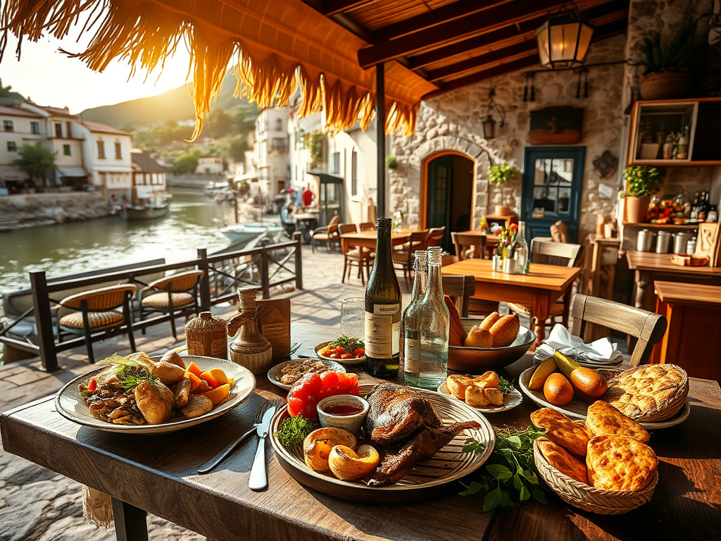 Savor Local Cuisine at a Riverside Village 🥘

Indulge in bacalhau (salted cod), roasted goat, and the region’s famous almond pastries at a rustic taverna. Ask your JTravel Curator to reserve a table at a local favorite for an authentic meal. https://linktr.ee/jtravels7