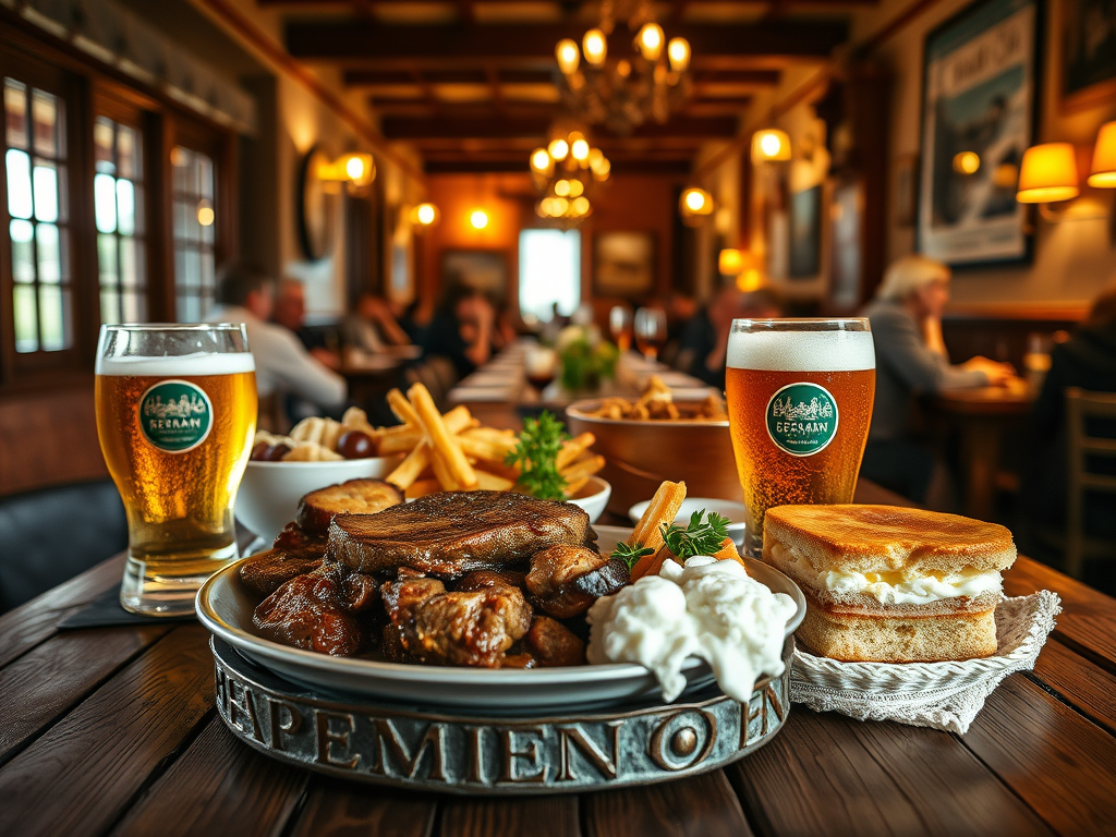 Rhine Valley cuisine celebrates hearty German traditions with regional specialties like Rheinischer Sauerbraten (marinated pot roast), Reibekuchen (potato pancakes), and Himmel un Ääd (heaven and earth) - mashed potatoes with apples and blood sausage16. Local breweries serve Kölsch beer, brewed exclusively in Cologne, paired with traditional dishes in cozy, narrow establishments where communal seating encourages conversation17. https://linktr.ee/jtravels7