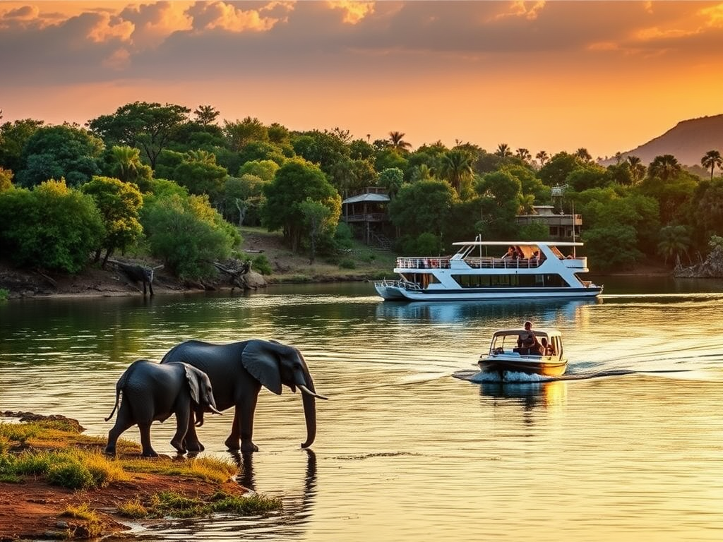 Tuesday Tales: Serenity Awaits | Zambezi River Cruises – Where Nature’s Theater Unfolds on Africa’s Untamed Waters 🚢
