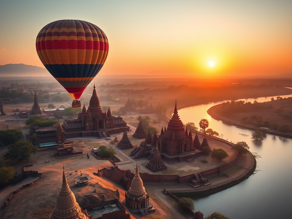 Cultural Highlights and Experiences 🏯

Bagan's Temple Kingdom

No Irrawaddy cruise is complete without exploring Bagan's archaeological wonderland, where over 2,000 ancient Buddhist temples and pagodas dot the landscape. These architectural marvels represent one of Southeast Asia's most significant religious sites, rivaling Angkor Wat in grandeur and spiritual significance.rainforestcruises+1

Sunrise hot air balloon rides over this temple-studded plain create once-in-a-lifetime memories, while sunset river views showcase the temples' golden hues reflected in the Irrawaddy's calm waters.rainforestcruises