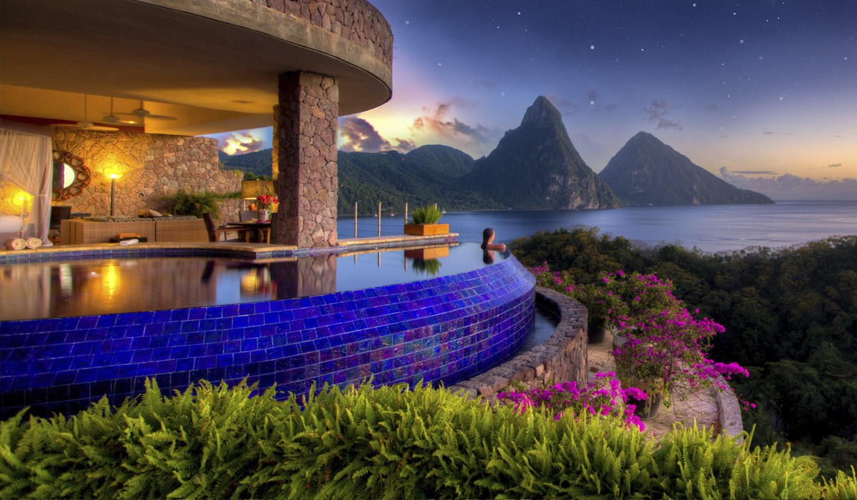 Indulge in Opulence: A Wednesday Journey to Jade Mountain, St. Lucia’s Pinnacle of All-Inclusive Luxury