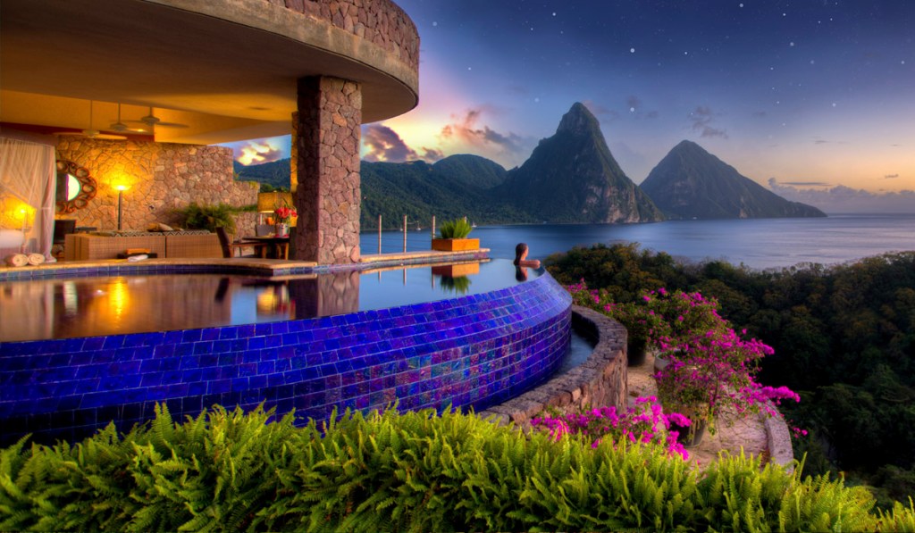 Indulge in Opulence: A Wednesday Journey to Jade Mountain, St. Lucia’s Pinnacle of All-Inclusive&nbsp;Luxury